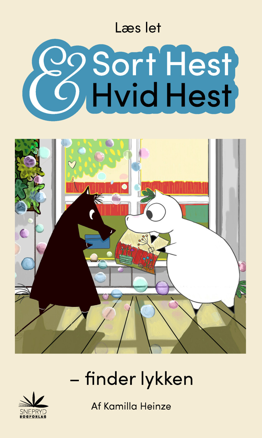 Sort Hest & Hvid Hest Finder Lykken - Kamilla Heinze - Bog