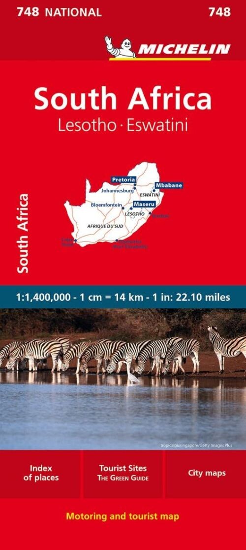 Michelin Kort - South Africa, Lesotho, Swaziland - English book