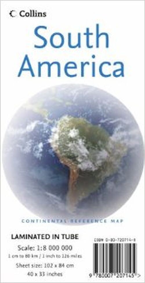 Billede af South America - Collins Continental Reference Map - Collins - English Book