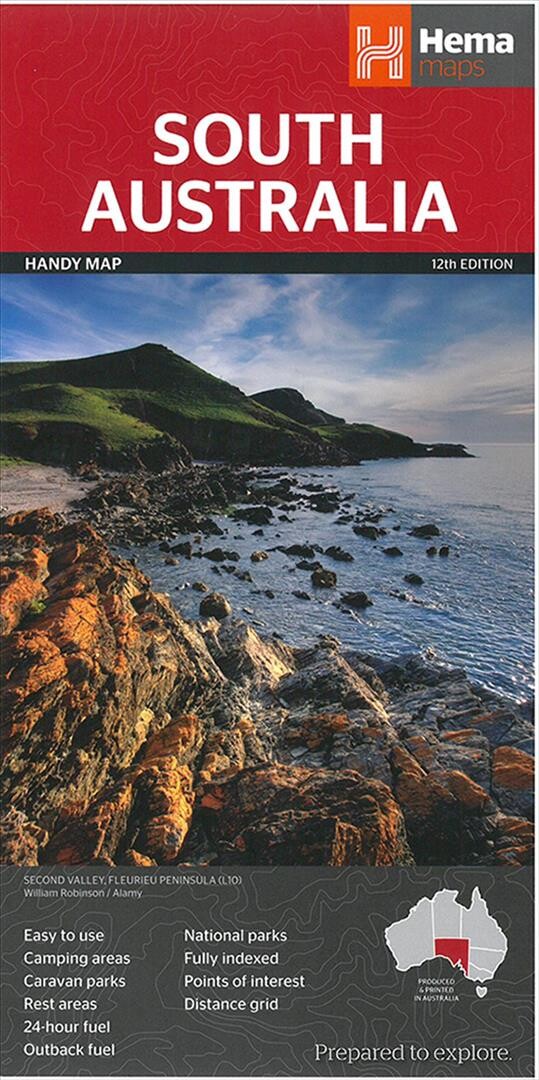 Billede af South Australia Handy Map - Hema Maps - English Book