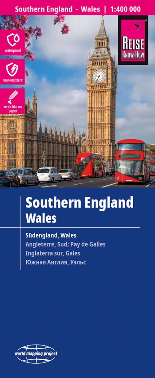 Southern England, Wales, World Mapping Project - Reise Know-how - English book