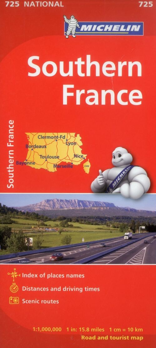 Michelin Kort - Southern France - English book