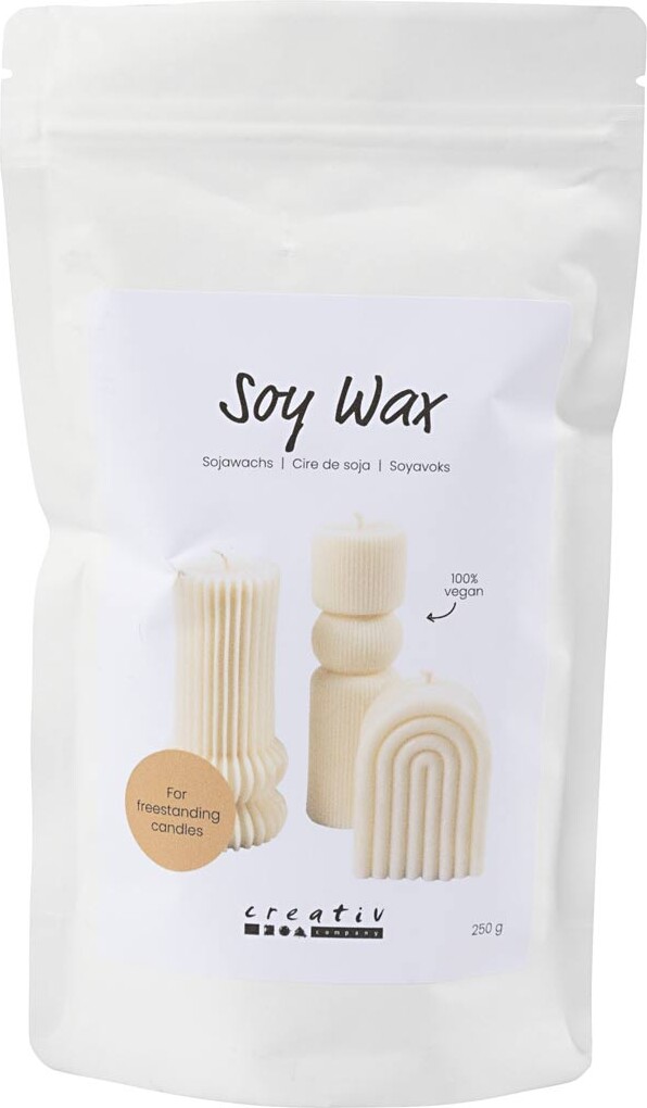 Soyavoks - Til Fritstående Lys - Creme - 250 G billede