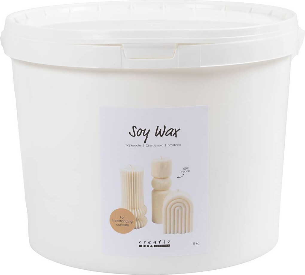 Soyavoks - Til Fritstående Lys - Creme - 5 Kg