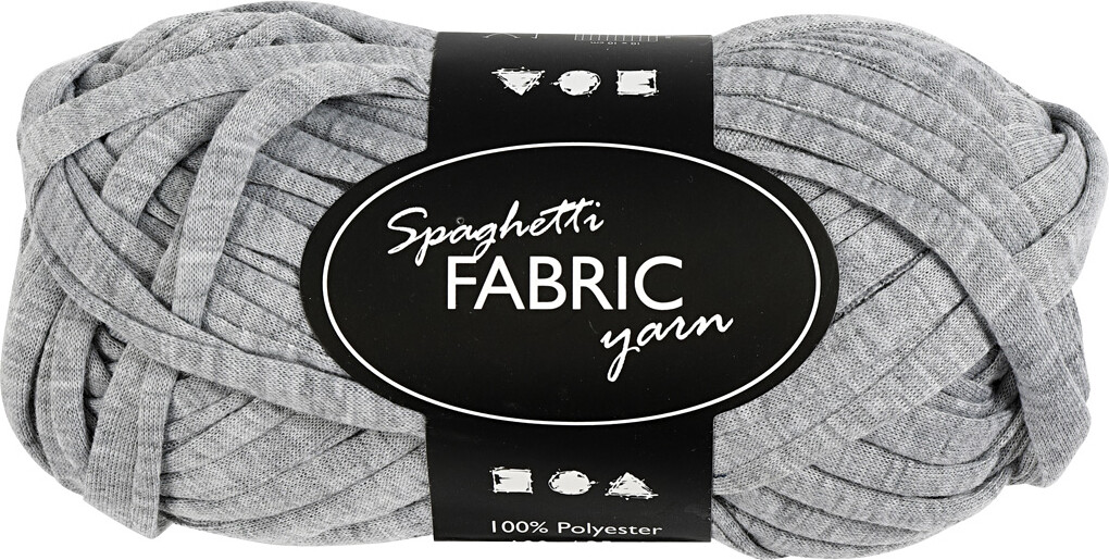 Spaghetti Garn - L 35 M - Grå - 100 G