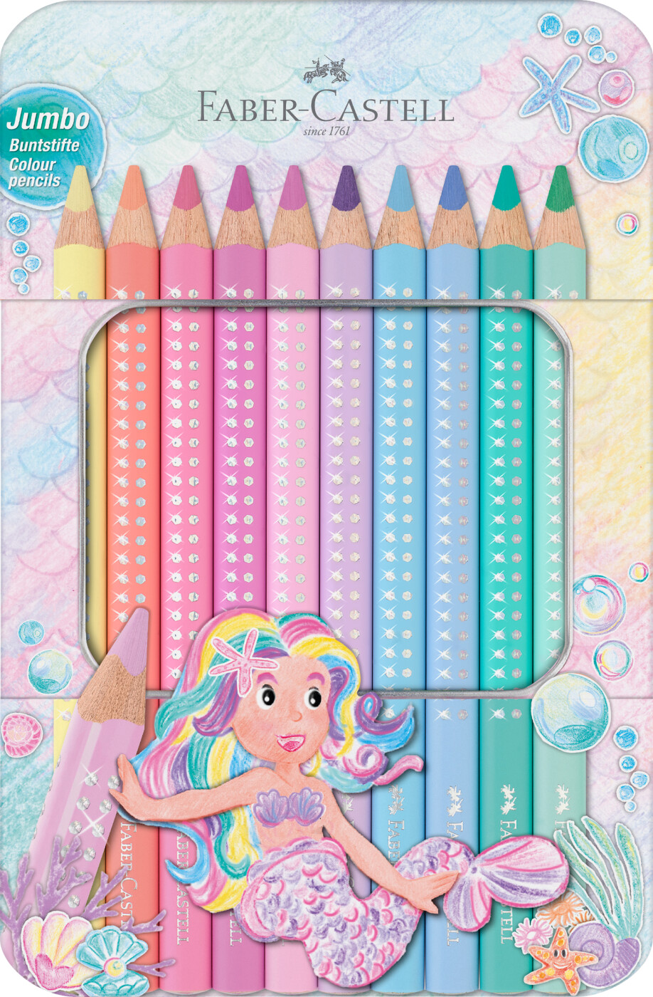 Sparkle Jumbo Pastel Tin - 10 Ass.