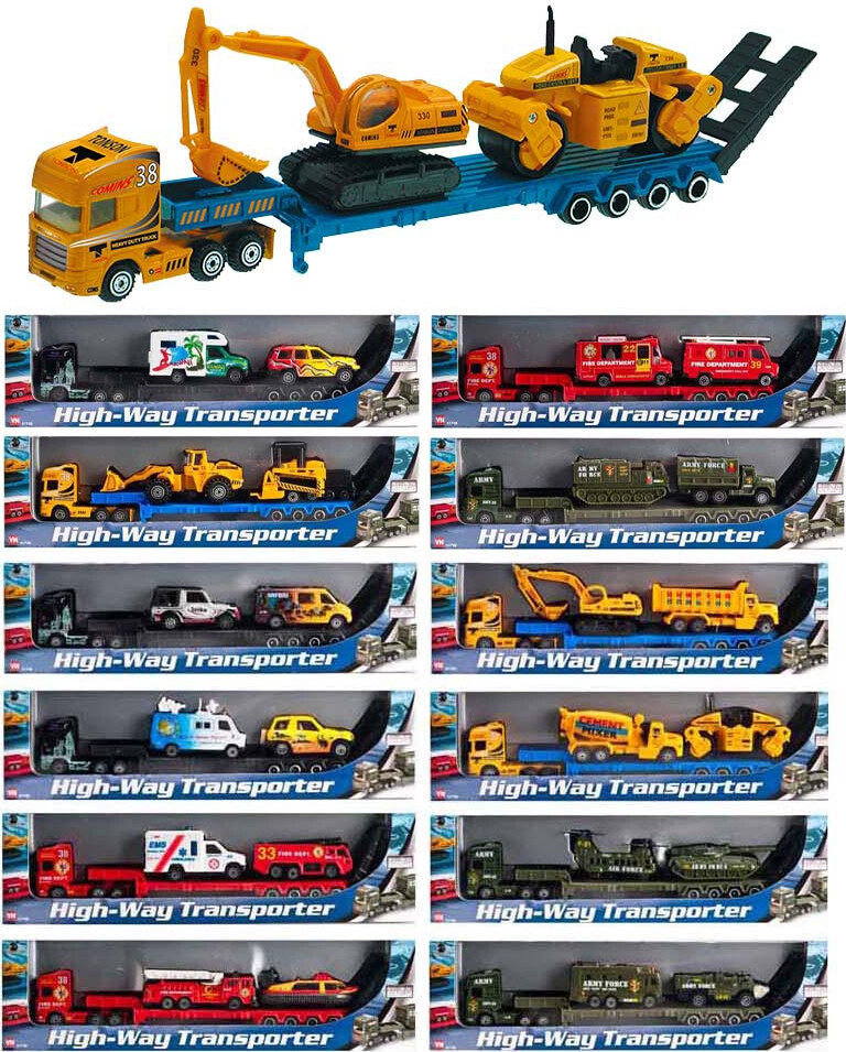 Speedcar - Autotransporter Med 2 Biler - Assorterede
