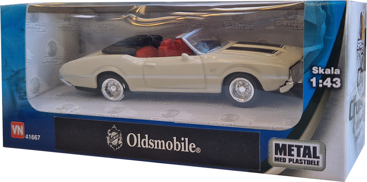 Speedcar Bil 1:43 I Metal - Creme Oldsmobile