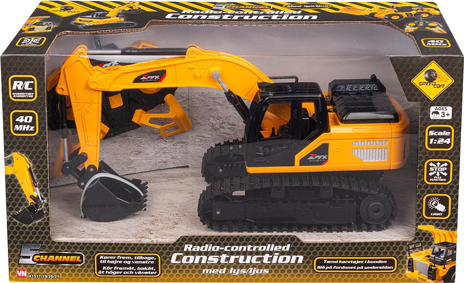 Speedcar - R/c Fjernstyret Gravemaskine - 1:24