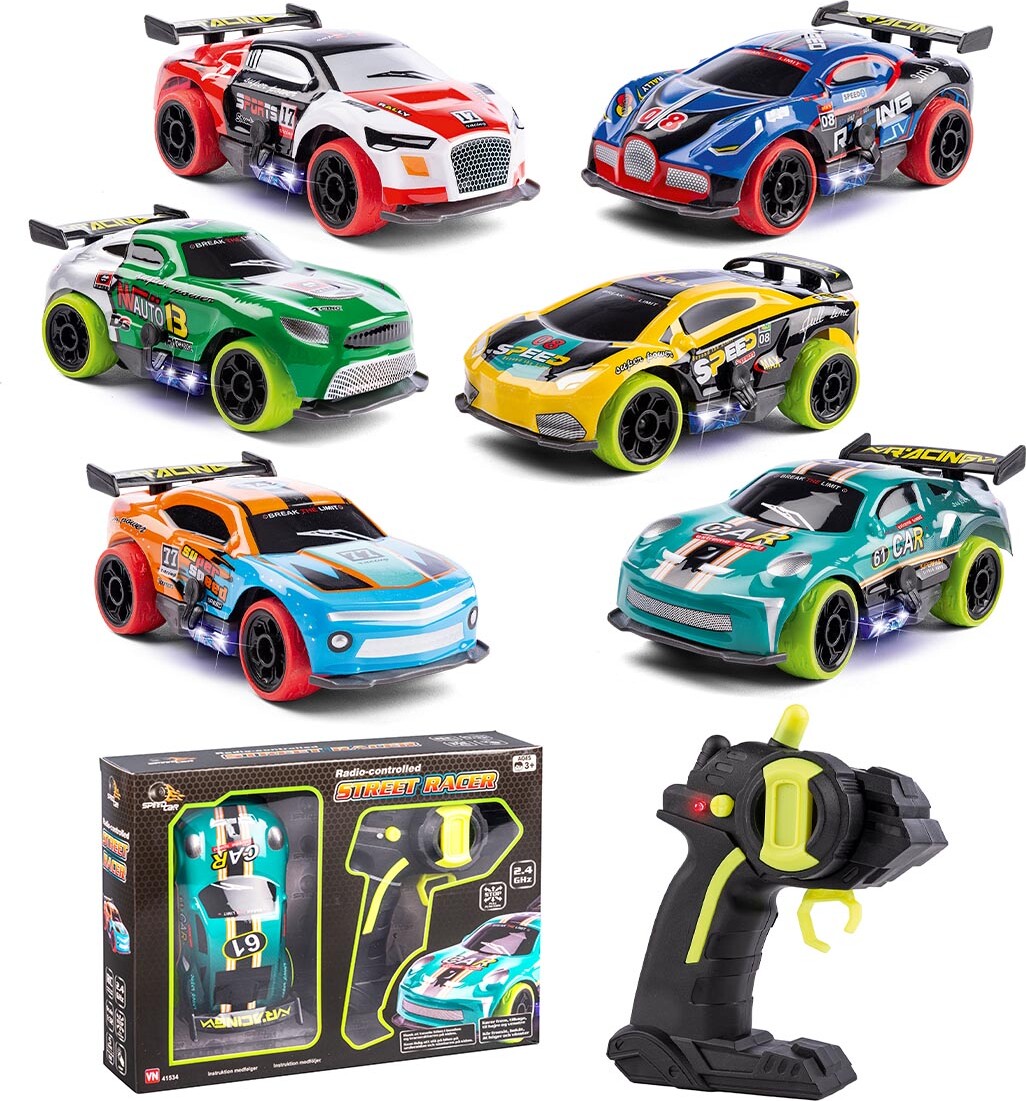 Speedcar R / C Street Racer Med Lys - Assorteret