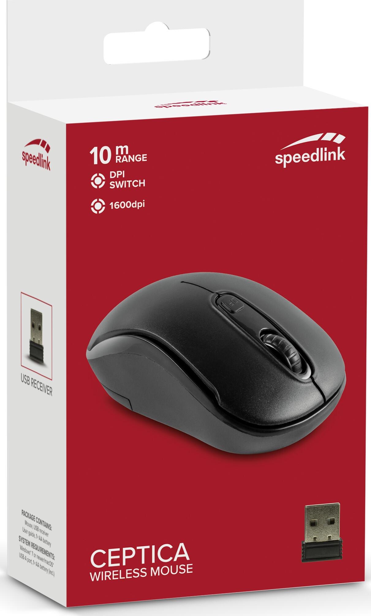 Speedlink - Trådløs Mus - Ceptica - 1600 Dpi