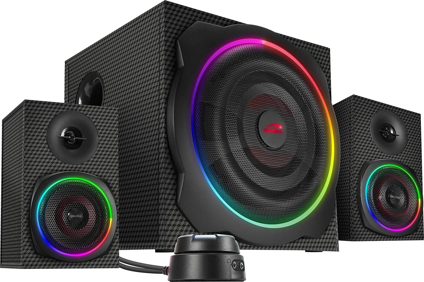 Billede af Speedlink - Gravity Carbon Rgb 2.1 Subwoofer System hos Gucca.dk