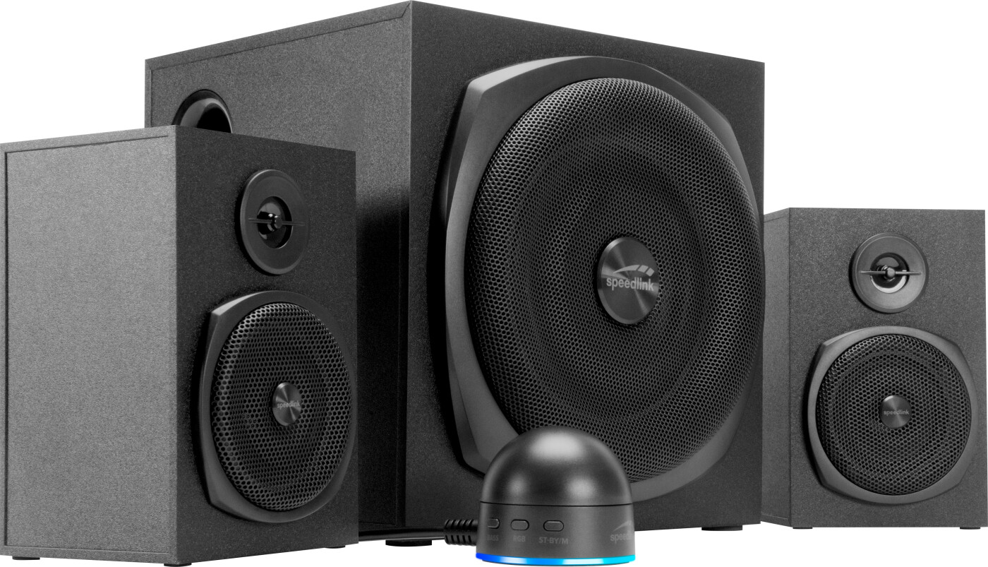 Speedlink - Gravity Lt 2.1 Subwoofer System, Black