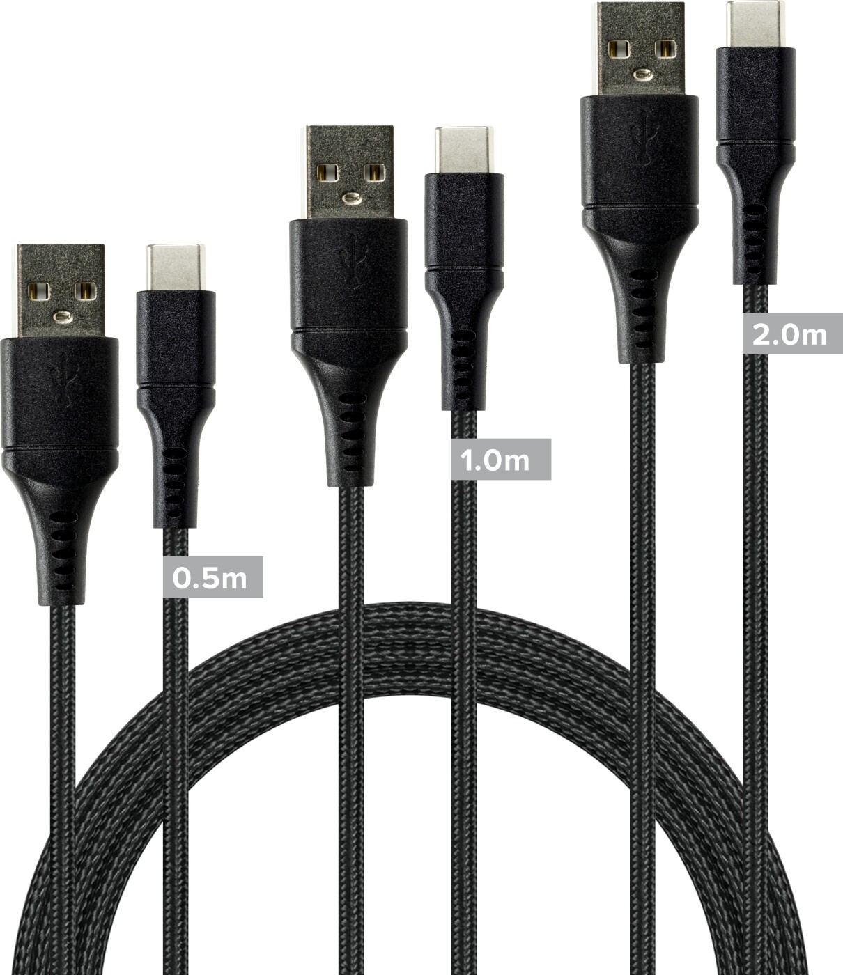 Speedlink - Usb-a To Usb-c Cable Set, Black