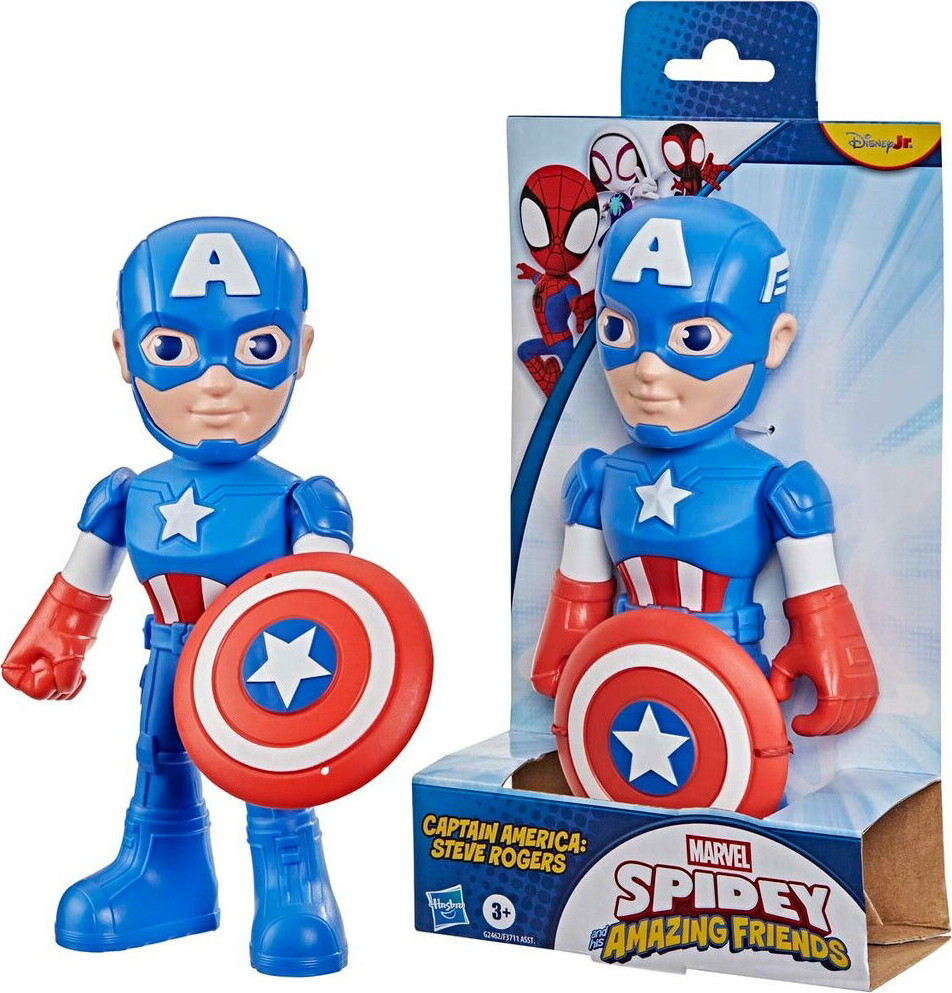 Spidey & Friends - Captain America Figur - Hasbro G2462 billede