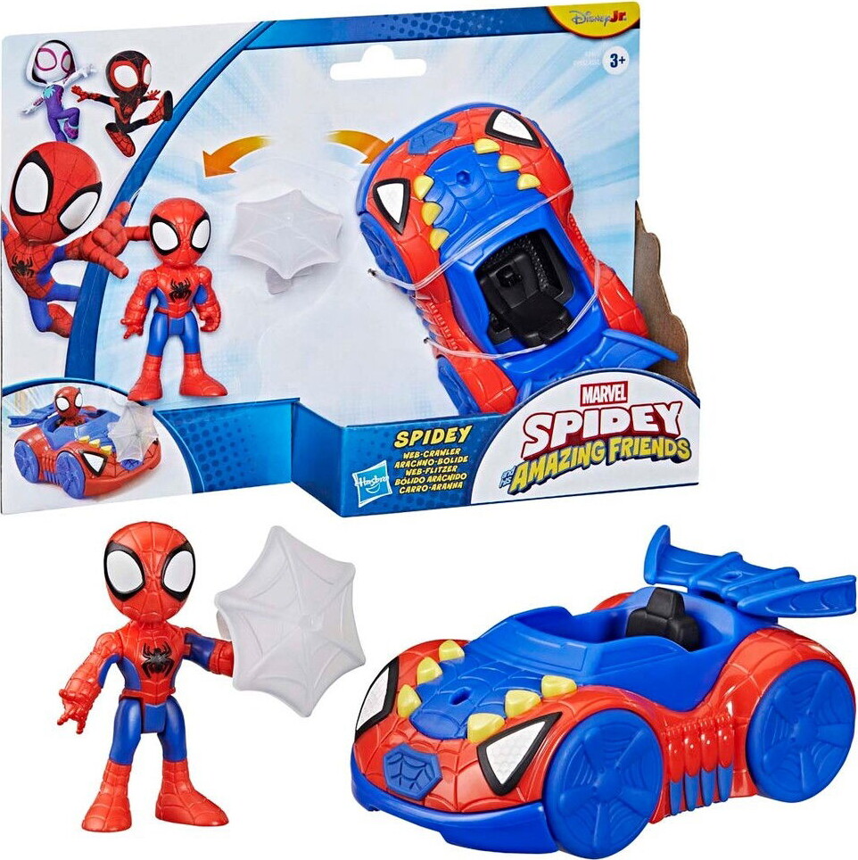 Spidey and His Amazing Friends Spidey & Friends Vehicle & Figure 7.6 cm - Spidey