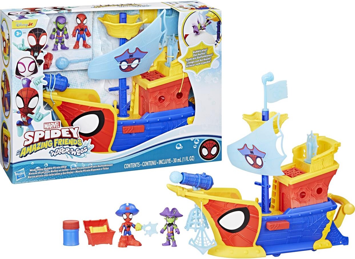 Spidey & Friends - Water-webs Bubble Pirate Ship - Hasbro G0666