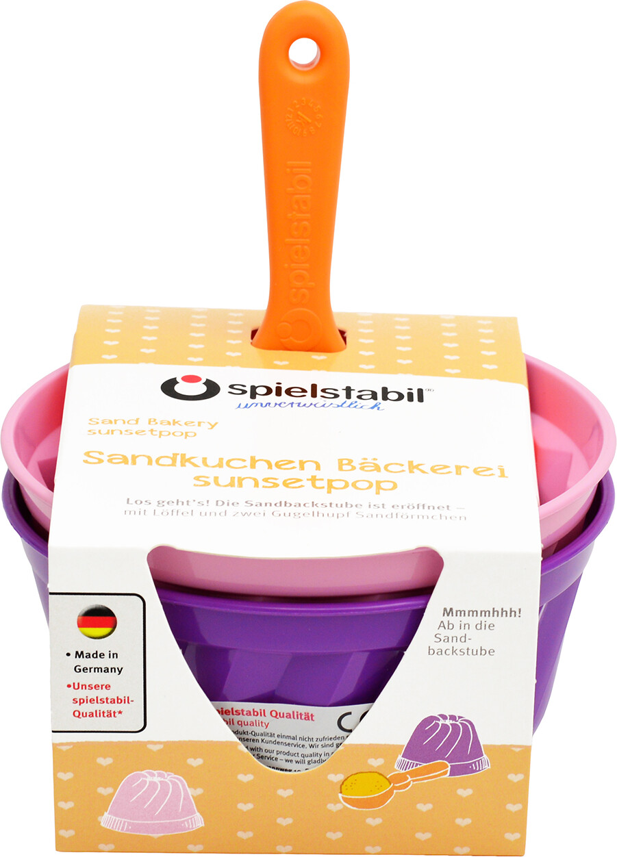 Spielstabil - Sandform 3 Dele - Sunsetpop Sandkage