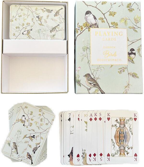 Spillekort - Garden Birds - 2 Stk I Hver æske - 6 æsker