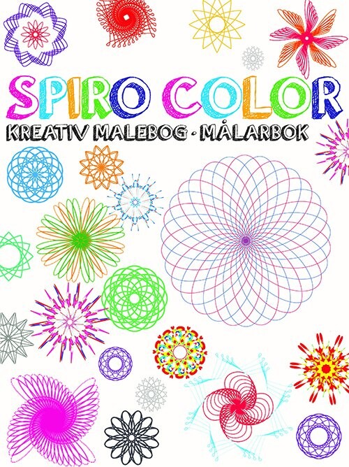 Kreativ Malebog Med Gel Pens Og Spiraler - Spiro Color - Diverse - Bog