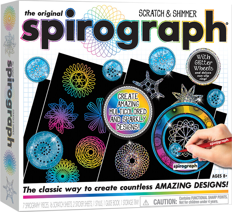 Spirograph Sæt - Scratch & Shimmer