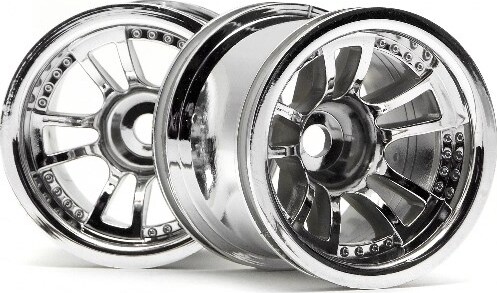 Split 5 Truck Wheel (chrome/2pcs) - Hp3052 - Hpi Racing