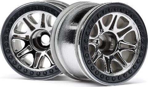 Split 8 Truck Wheel (chrome/2pcs) - Hp113336 - Hpi Racing