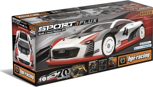 Se Hpi Racing - Flux Audi E-tron Vision Gt Sport 3 Fjernstyret Bil - Hp160202 hos Gucca.dk