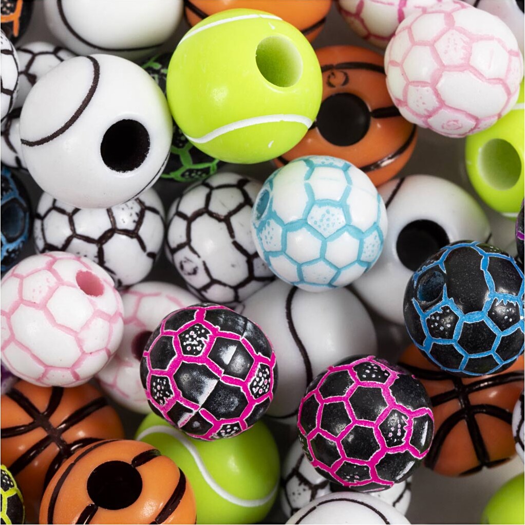 Sportsperler - ø 10+11 Mm - Hulstr. 1,5+3 Mm - 270 G billede