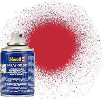 Revell - Spray Color Spraymaling - Carmine Red Mat 100 Ml