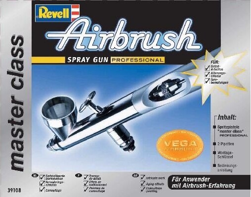 Revell - Master Class Airbrush Sprøjtepistol Sæt - 39108