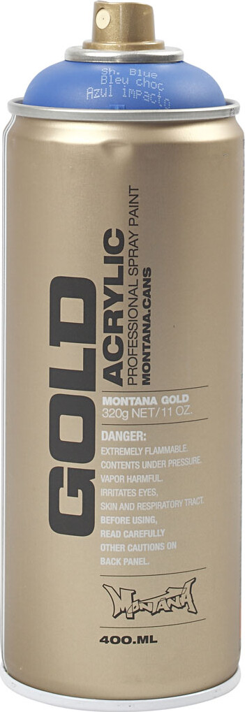 Montana Gold - Spraymaling - Blå - 400 Ml