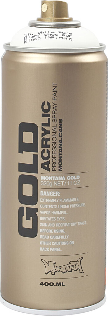 Montana Gold - Spraymaling - Hvid - 400 Ml