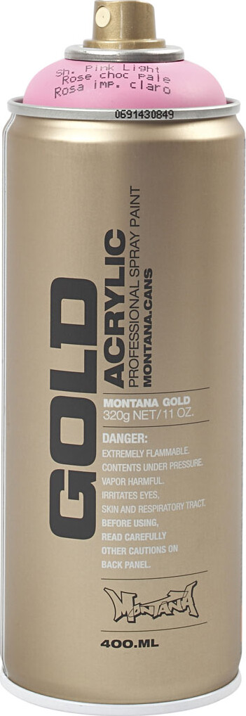 Montana Gold - Spraymaling - Lys Pink - 400 Ml