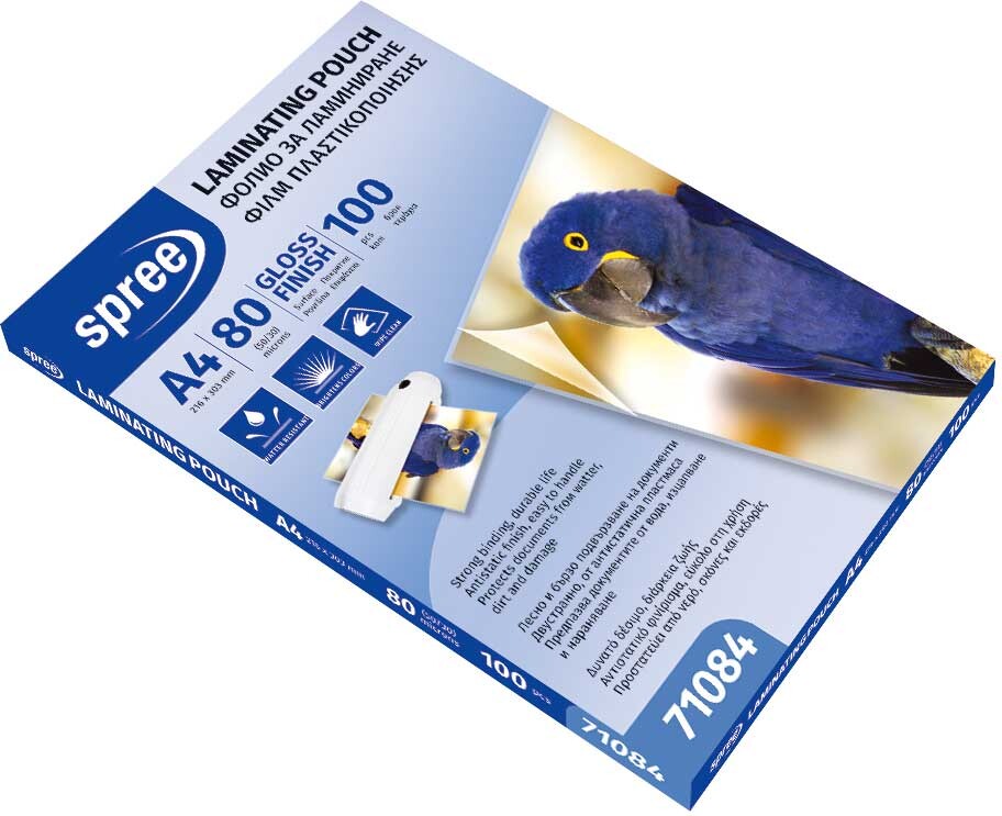 Lamineringslommer - A4 - 100 Stk - Blank