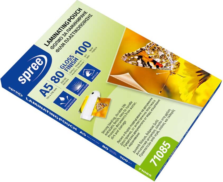 Lamineringslommer - A5 - 100 Stk - Blank