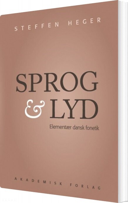 Billede af Sprog Og Lyd - Steffen Heger - Bog
