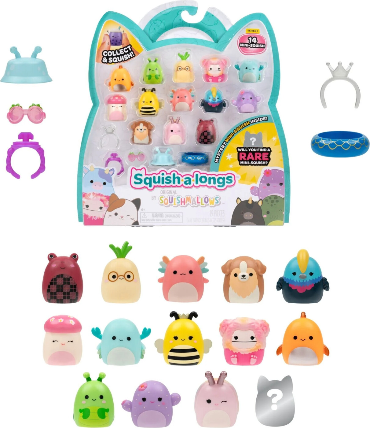 Squishalongs - 2,5 Cm 14 Pack S5