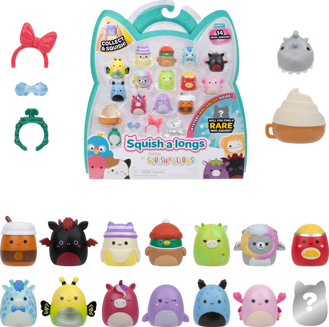 Squishalongs Squish-a-longs 2.5 cm 14 Pack S7