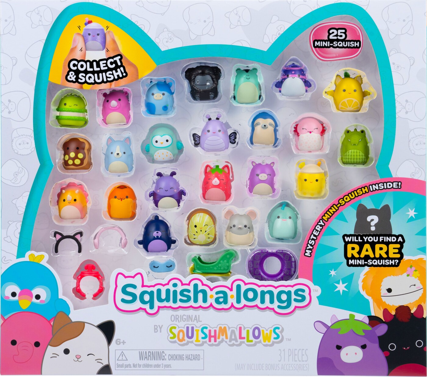 Squishalongs Squish-a-longs 2.5 cm 25 Pack S7