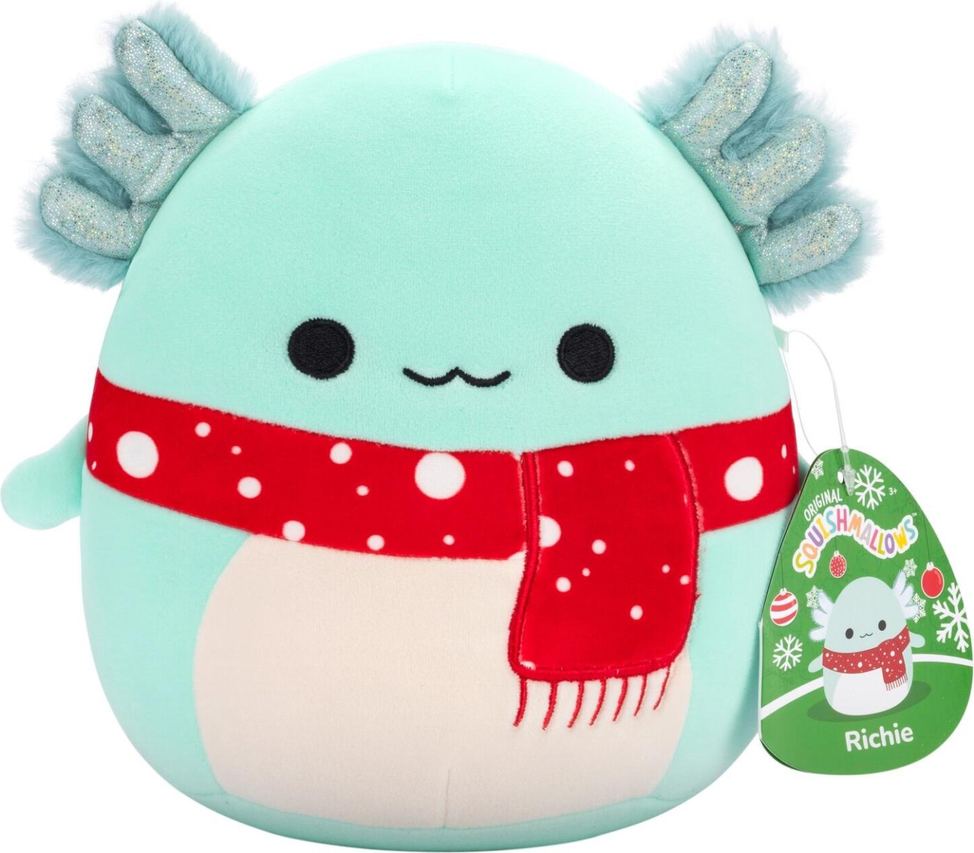 Squishmallows Bamse - Holiday - Axolotl Richie - 19 Cm