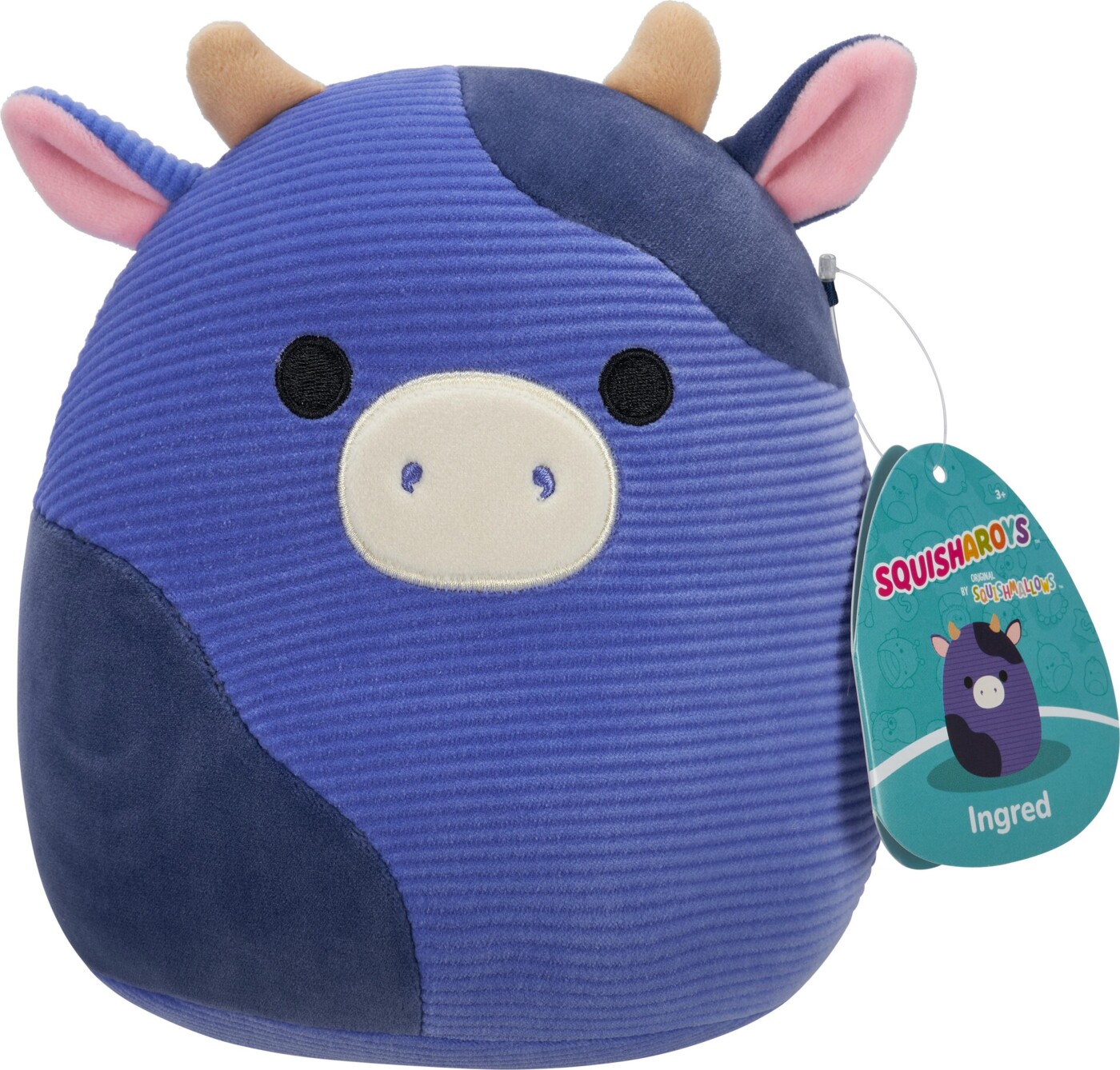 Squishmallows Bamse - Cow Ingred - Squisharoys - 19 Cm