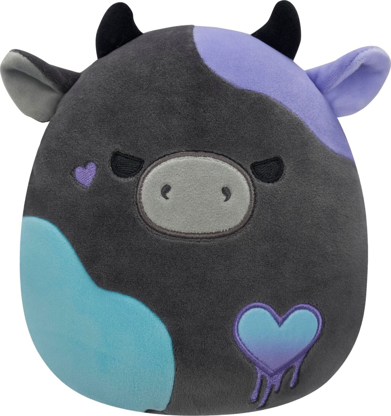 Squishmallows - 19 Cm Love - Smithereens The Charcoal Grey Cow