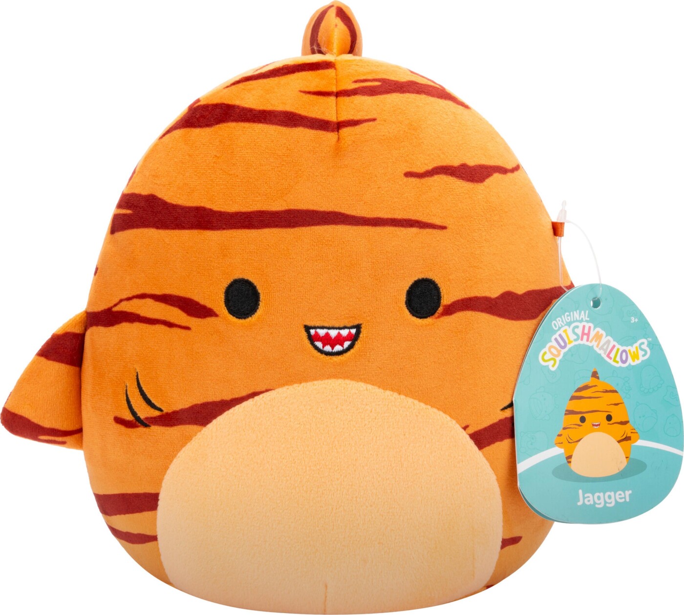 Squishmallows - 19 Cm P20 Plush - Jagger The Tiger Shark (206091)