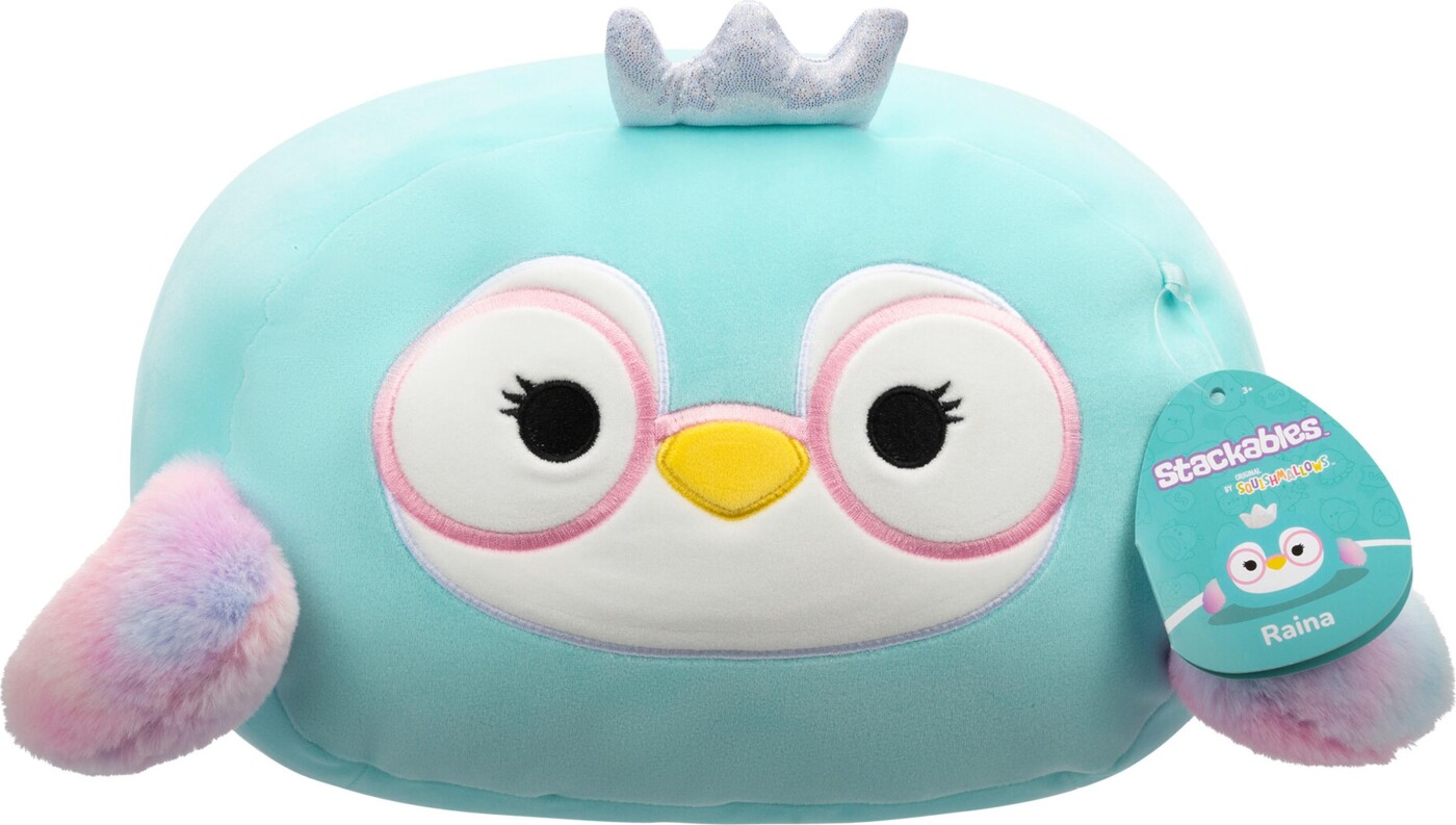 Squishmallows - 30 Cm Bamse Stackables - Raina Penguin