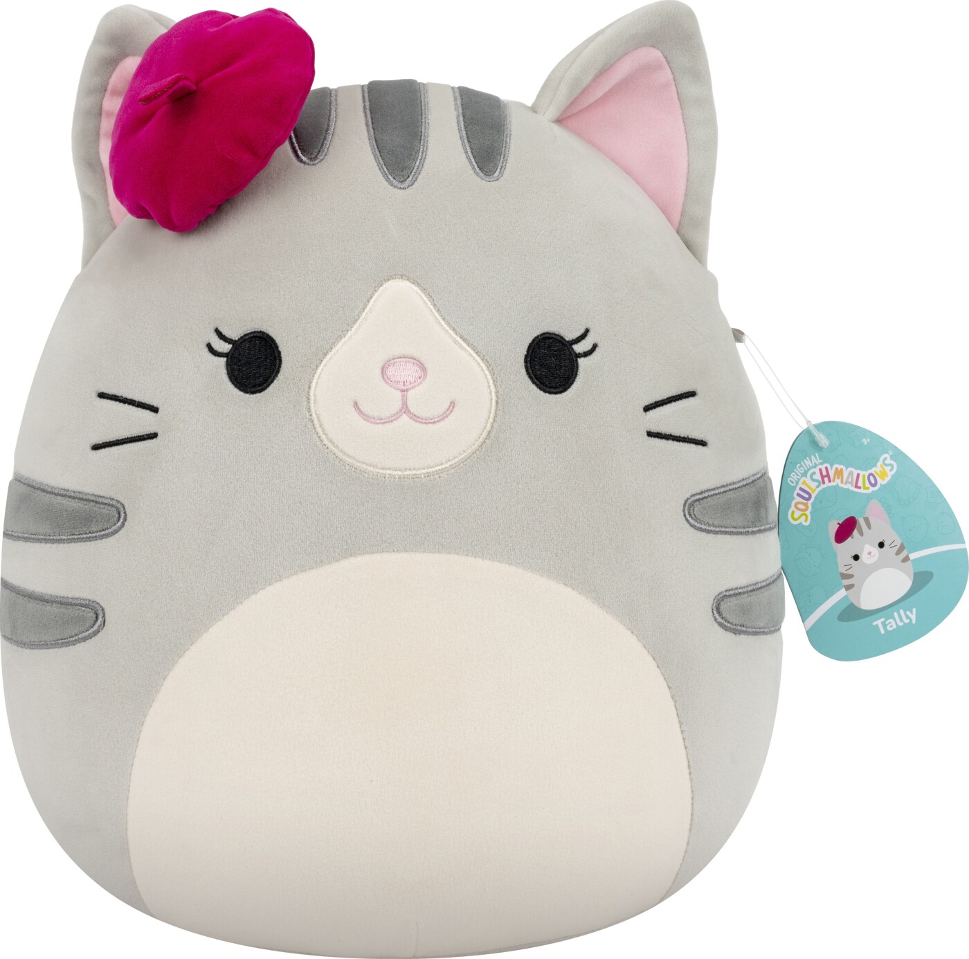 Squishmallows - 30 Cm Bamse - Tally Grå Kat