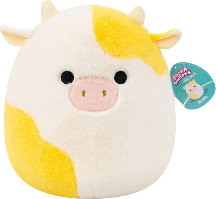 Squishmallows - Fuzz A Mallows Bodie Ko Bamse - 30 Cm