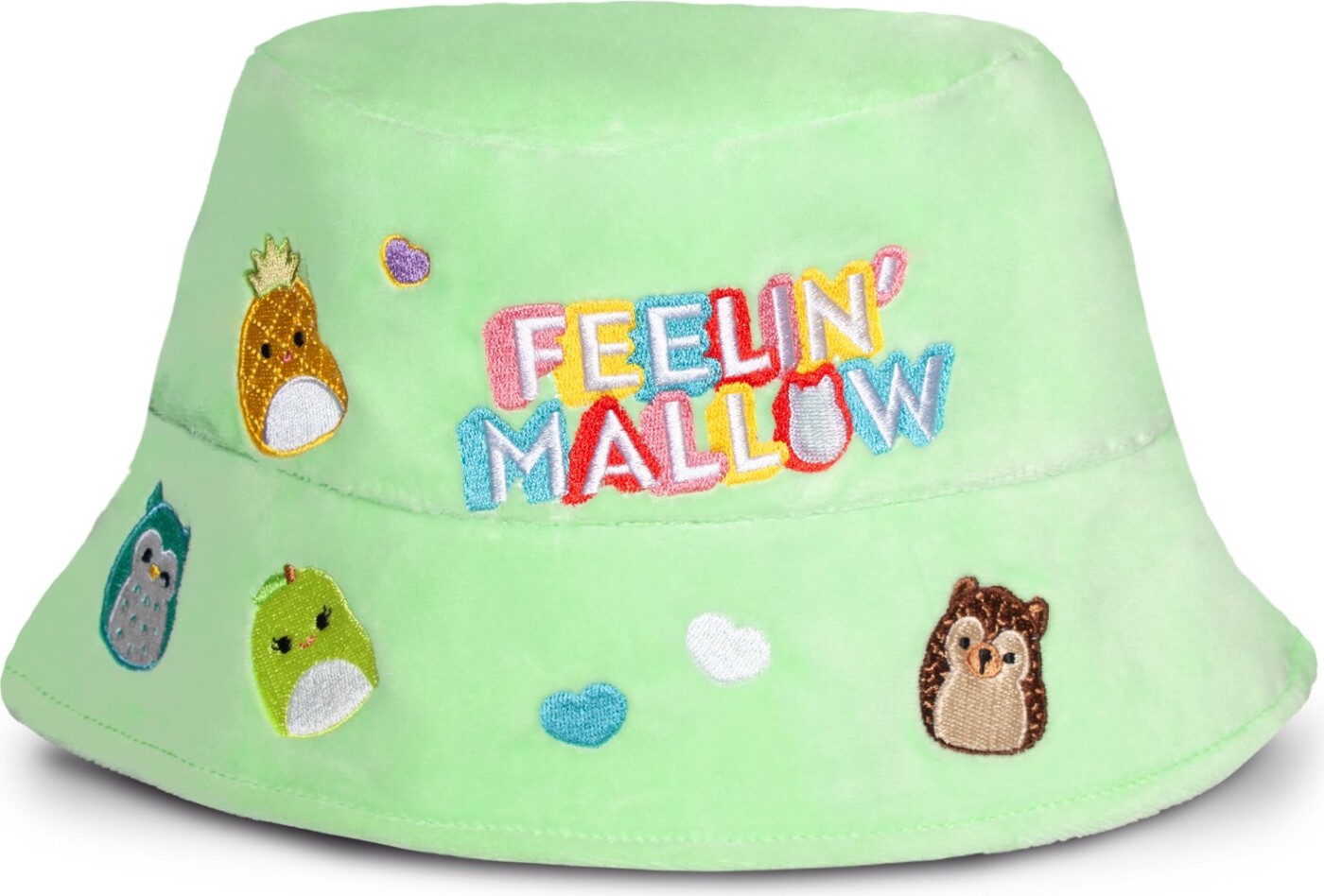 Billede af Squishmallows - Bøllehat Til Børn - Feeling Mallow - Grøn
