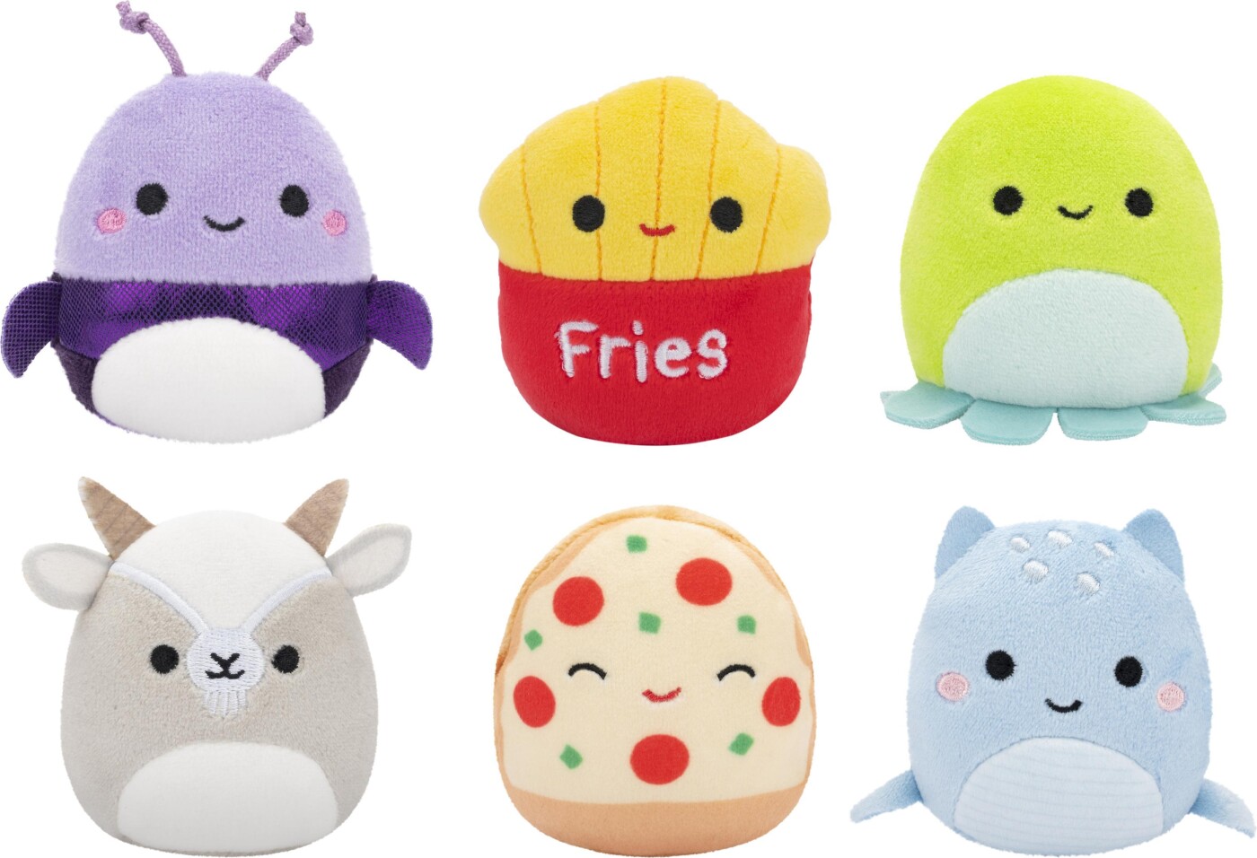 Squishmallows - Micromallows 6-pack Plush - Axel, Pep, Orphine, Walkers, Lune, Floyd Sqmm0012 X 1