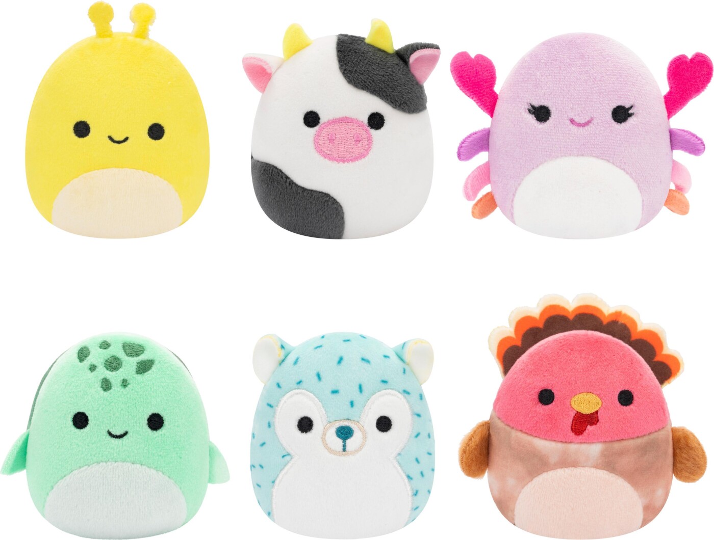 Squishmallows - Micromallows 6-pack Plush - Cailey, Hasani, Connor, Zarina, Gavi, Cole Sqmm0011 X 1